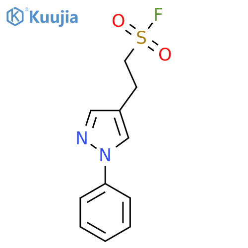 2-(1-phenyl-1H-pyrazol-4-yl)ethane-1-sulfonyl fluoride structure