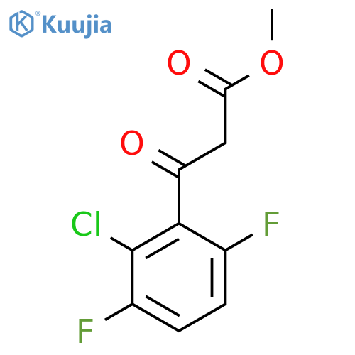 methyl 3-(2-chloro-3,6-difluorophenyl)-3-oxopropanoate structure