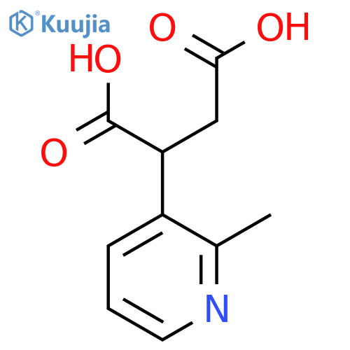 2-(2-Methylpyridin-3-yl)butanedioic acid structure