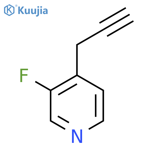 3-fluoro-4-(prop-2-yn-1-yl)pyridine structure