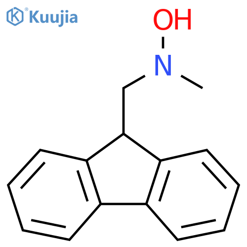 N-(9H-fluoren-9-yl)methyl-N-methylhydroxylamine structure