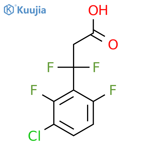 3-(3-Chloro-2,6-difluorophenyl)-3,3-difluoropropanoic acid structure