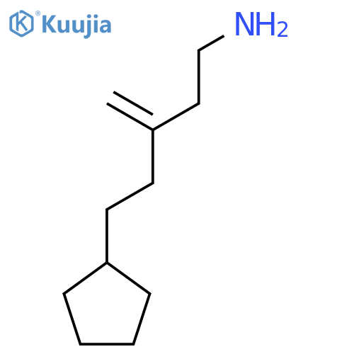 5-cyclopentyl-3-methylidenepentan-1-amine structure