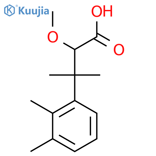 3-(2,3-dimethylphenyl)-2-methoxy-3-methylbutanoic acid structure