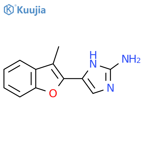 5-(3-methyl-1-benzofuran-2-yl)-1H-imidazol-2-amine structure