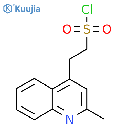 2-(2-methylquinolin-4-yl)ethane-1-sulfonyl chloride structure
