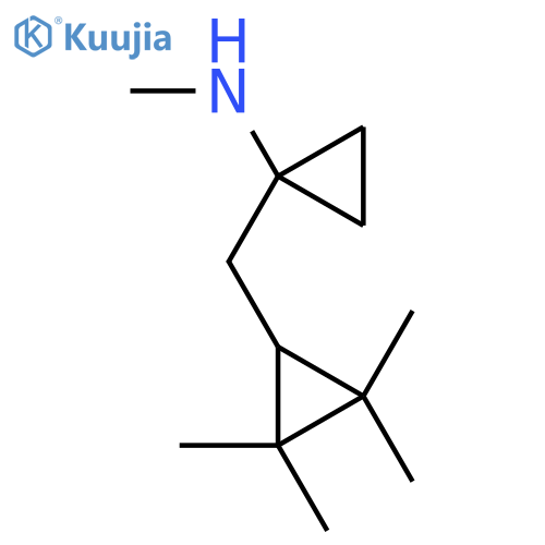N-methyl-1-(2,2,3,3-tetramethylcyclopropyl)methylcyclopropan-1-amine structure