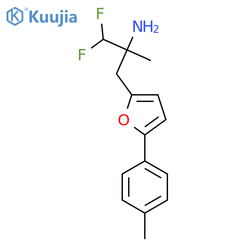 1,1-difluoro-2-methyl-3-5-(4-methylphenyl)furan-2-ylpropan-2-amine structure