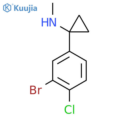 1-(3-bromo-4-chlorophenyl)-N-methylcyclopropan-1-amine structure