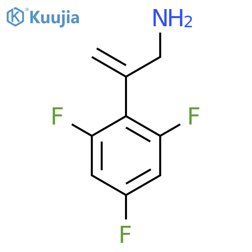 2-(2,4,6-trifluorophenyl)prop-2-en-1-amine structure