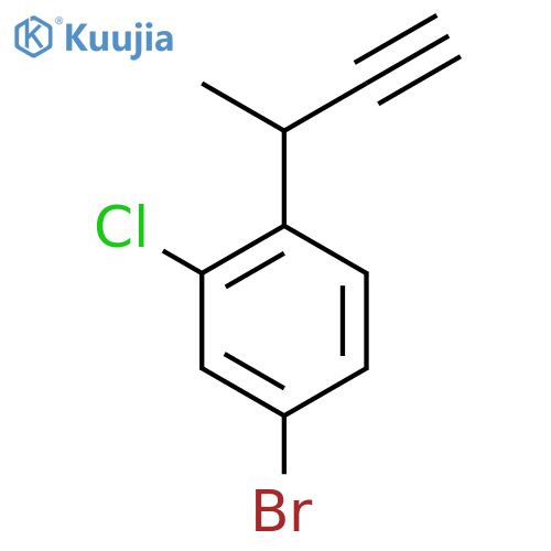 4-Bromo-1-(but-3-yn-2-yl)-2-chlorobenzene structure