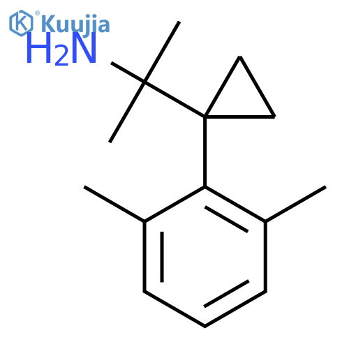 2-1-(2,6-dimethylphenyl)cyclopropylpropan-2-amine structure