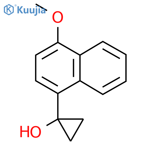 1-(4-methoxynaphthalen-1-yl)cyclopropan-1-ol structure