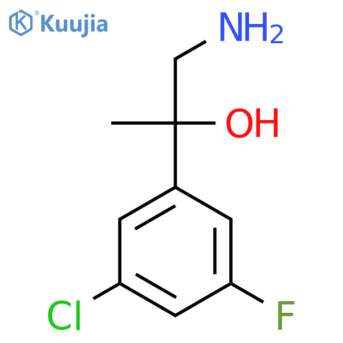 1-amino-2-(3-chloro-5-fluorophenyl)propan-2-ol structure