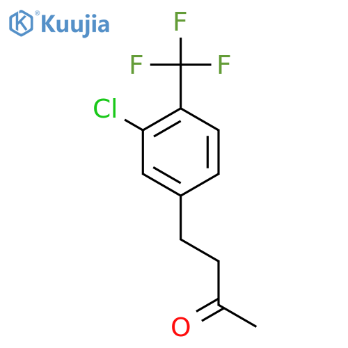 4-3-chloro-4-(trifluoromethyl)phenylbutan-2-one structure