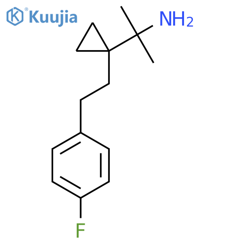 2-{1-2-(4-fluorophenyl)ethylcyclopropyl}propan-2-amine structure