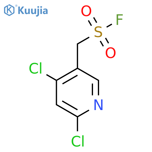 (4,6-dichloropyridin-3-yl)methanesulfonyl fluoride structure