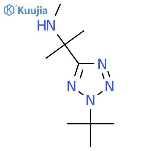 2-(2-tert-butyl-2H-1,2,3,4-tetrazol-5-yl)propan-2-yl(methyl)amine structure