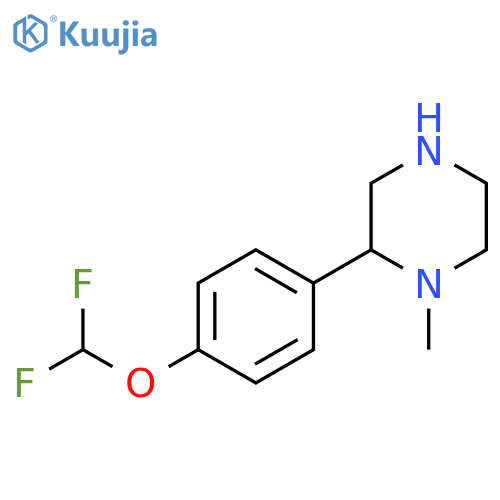 2-4-(difluoromethoxy)phenyl-1-methylpiperazine structure