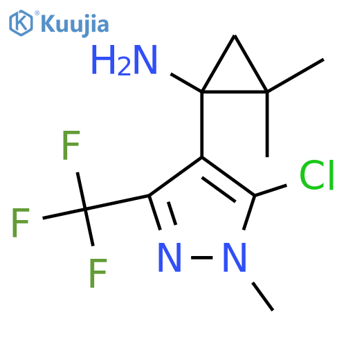 1-5-chloro-1-methyl-3-(trifluoromethyl)-1H-pyrazol-4-yl-2,2-dimethylcyclopropan-1-amine structure