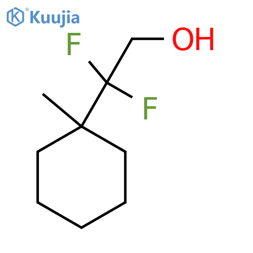 2,2-difluoro-2-(1-methylcyclohexyl)ethan-1-ol structure