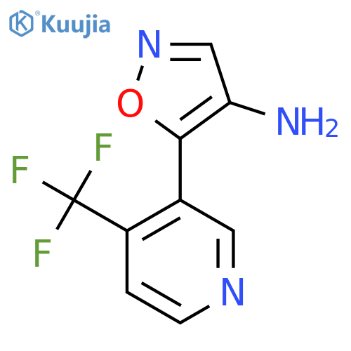 5-4-(trifluoromethyl)pyridin-3-yl-1,2-oxazol-4-amine structure