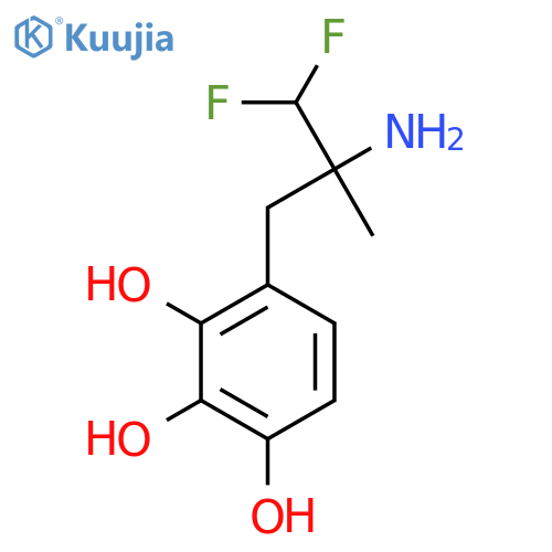 4-(2-amino-3,3-difluoro-2-methylpropyl)benzene-1,2,3-triol structure