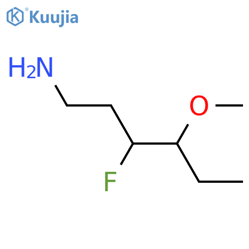 3-fluoro-4-methoxyhexan-1-amine structure