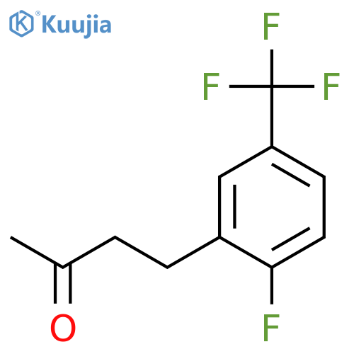 4-2-fluoro-5-(trifluoromethyl)phenylbutan-2-one structure