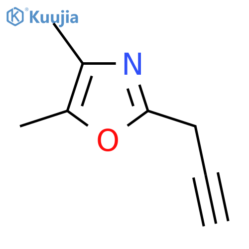 4,5-dimethyl-2-(prop-2-yn-1-yl)-1,3-oxazole structure