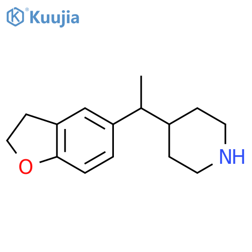 4-1-(2,3-dihydro-1-benzofuran-5-yl)ethylpiperidine structure