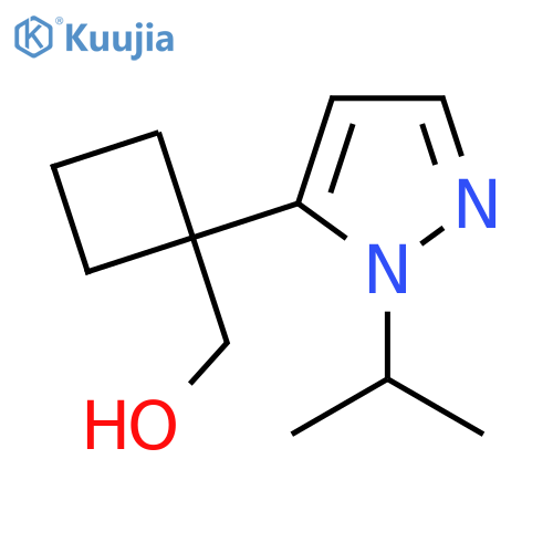 {1-1-(propan-2-yl)-1H-pyrazol-5-ylcyclobutyl}methanol structure