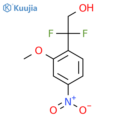 2,2-difluoro-2-(2-methoxy-4-nitrophenyl)ethan-1-ol structure
