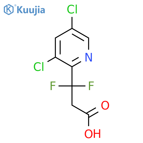 3-(3,5-dichloropyridin-2-yl)-3,3-difluoropropanoic acid structure