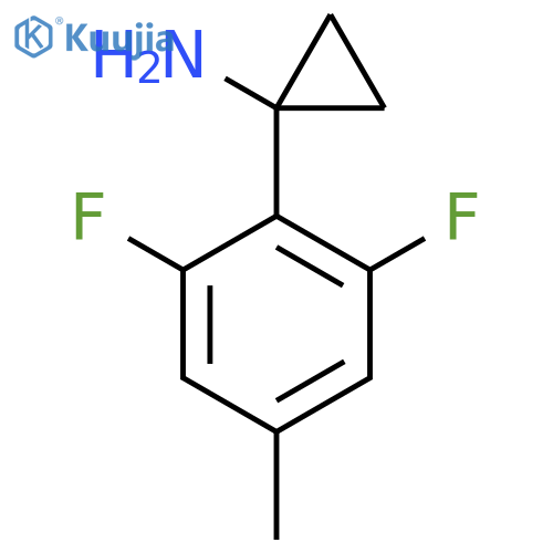 1-(2,6-difluoro-4-methylphenyl)cyclopropan-1-amine structure