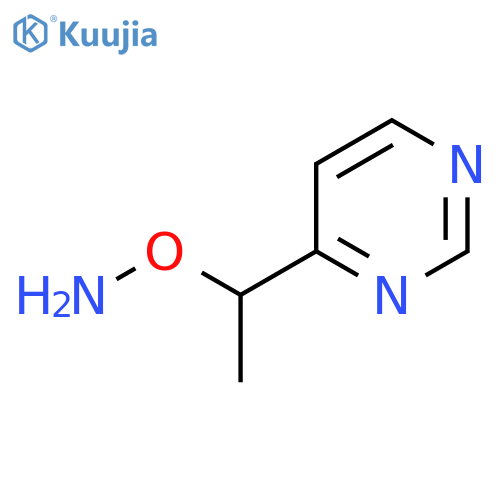 O-1-(pyrimidin-4-yl)ethylhydroxylamine structure