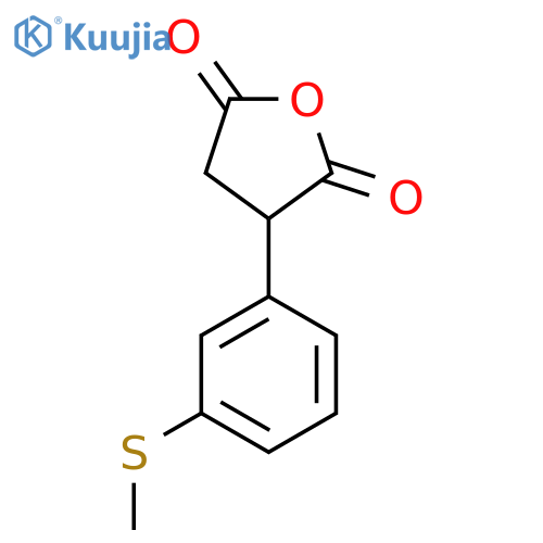 3-3-(methylsulfanyl)phenyloxolane-2,5-dione structure