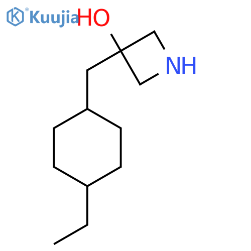 3-(4-ethylcyclohexyl)methylazetidin-3-ol structure