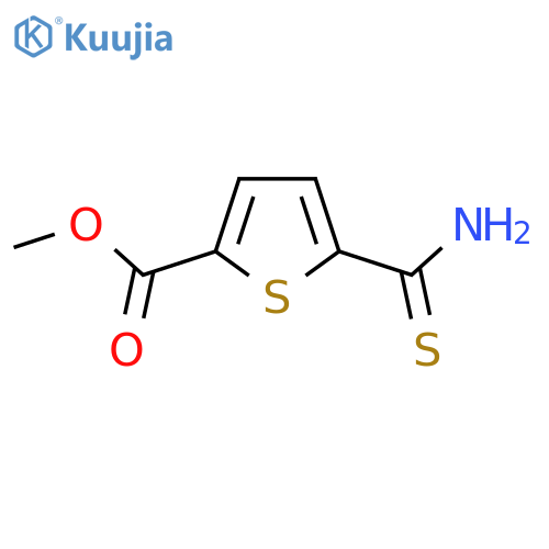methyl 5-carbamothioylthiophene-2-carboxylate structure