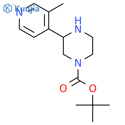 tert-butyl 3-(3-methylpyridin-4-yl)piperazine-1-carboxylate structure