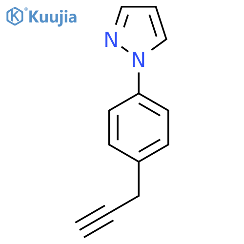 1-4-(prop-2-yn-1-yl)phenyl-1H-pyrazole structure
