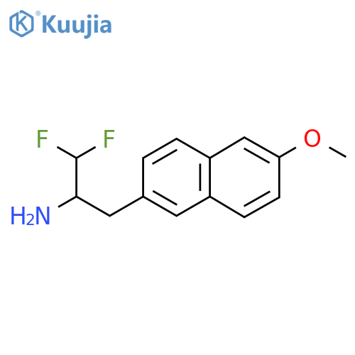 1,1-difluoro-3-(6-methoxynaphthalen-2-yl)propan-2-amine structure