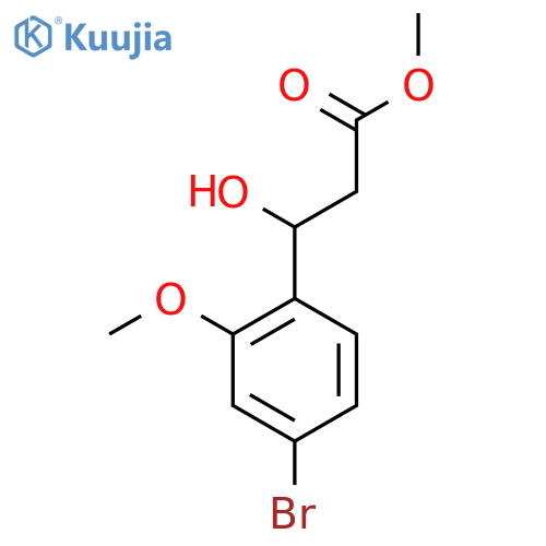 methyl 3-(4-bromo-2-methoxyphenyl)-3-hydroxypropanoate structure