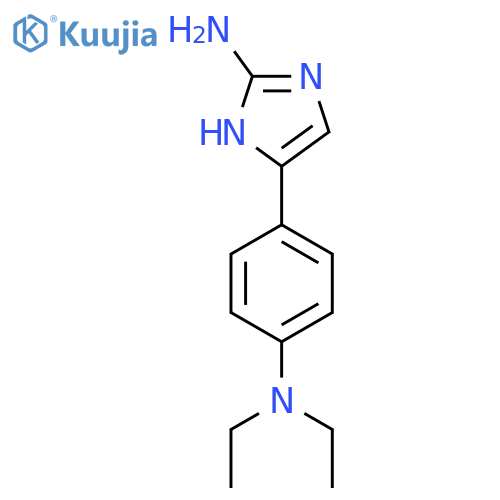 5-4-(diethylamino)phenyl-1H-imidazol-2-amine structure
