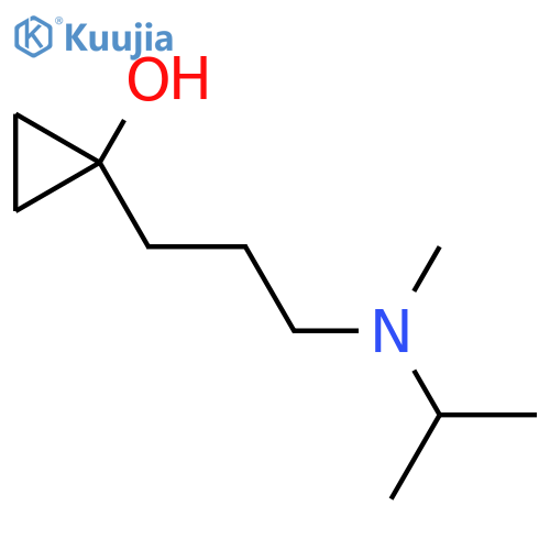 1-{3-methyl(propan-2-yl)aminopropyl}cyclopropan-1-ol structure