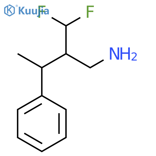 4-amino-3-(difluoromethyl)butan-2-ylbenzene structure