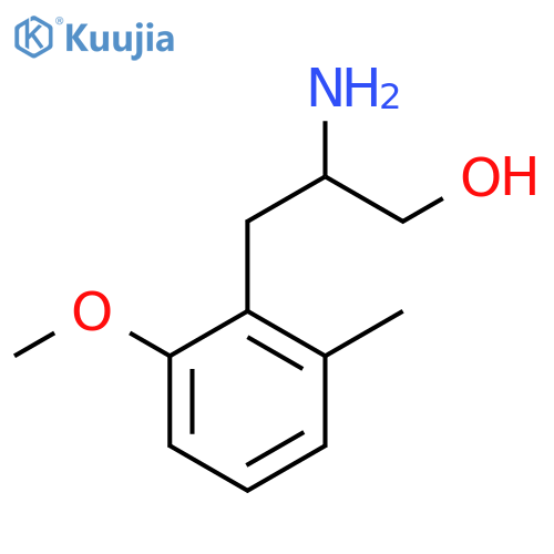 2-amino-3-(2-methoxy-6-methylphenyl)propan-1-ol structure