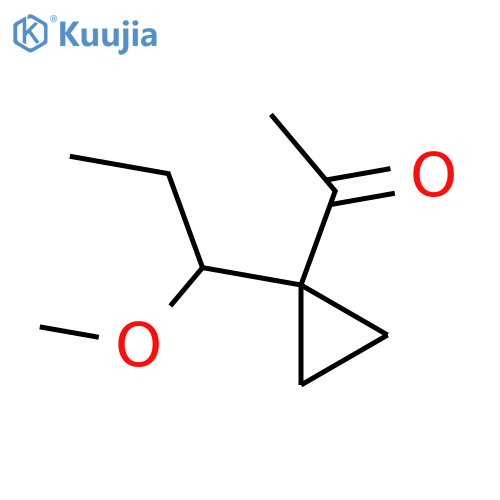 1-1-(1-methoxypropyl)cyclopropylethan-1-one structure