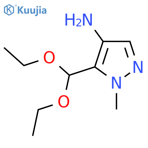 5-(diethoxymethyl)-1-methyl-1H-pyrazol-4-amine structure