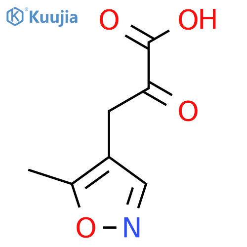 3-(5-Methyl-1,2-oxazol-4-yl)-2-oxopropanoic acid structure